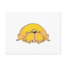 fat lazy hamster postcards