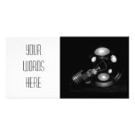 FAT LIGHT BULB B&W CUSTOM PHOTO CARD