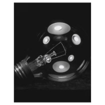 FAT LIGHT BULB B&W FLYERS