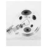 FAT LIGHT BULB B&amp;W NEGATIVE FULL COLOR FLYER