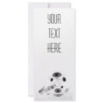 FAT LIGHT BULB B&W NEGATIVE rack cards by VoXeeD FAT LIGHT BULB B&W NEGATIVE rack cards