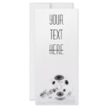 FAT LIGHT BULB B&amp;W NEGATIVE RACK CARD TEMPLATE