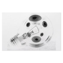 FAT LIGHT BULB B&W NEGATIVE STATIONERY