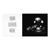 FAT LIGHT BULB B&W photo cards
