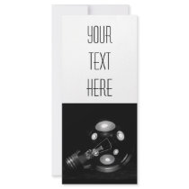 FAT LIGHT BULB B&W rack cards by VoXeeD FAT LIGHT BULB B&W rack cards