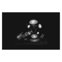 FAT LIGHT BULB B&W stationery