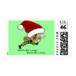 Fat Man (Santa) is Coming! Postage Stamps