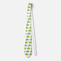 Fat meditating frog neckties