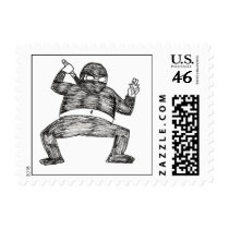 Fat Ninja Express Postal Service postage