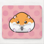 Fat Orange White Syrian Hamster mousepads