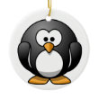Fat Penguin Cartoon Ornament ornament