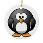Fat Penguin Cartoon Ornament ornament