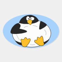 Fat Penguin Sticker