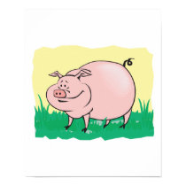 fat pig cartoon posters by doonidesignsanimals fat pig cartoon posters