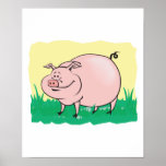 fat pig cartoon posters