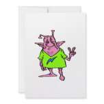 Fat Pink Hippie Alien Invites