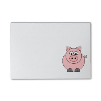 Fat Pink Pig Post-it® Notes