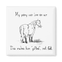 Fat Pony Magnet magnets