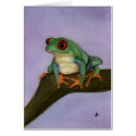 Fat Red Eyed Tree Frog Card by Stuwahacreations Fat Red Eyed Tree Frog Card