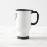 Fat Retro Rocket Ship Grey Gray Mugs