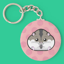 Fat Russian Dwarf Hamster keychains