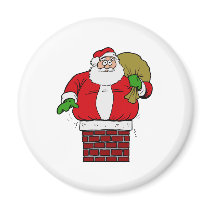 Fat Santa Refrigerator Magnets