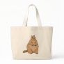 fat squirrel tote bags