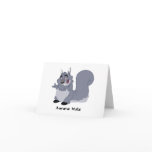 Fat Squirrel Belated Birthday Card