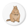 fat squirrel fridge magnet