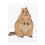 fat squirrel post card