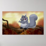 Fat Squirrel Print