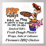 Fat Wally BBQ & Pizza posters