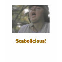 fat women with banana, Stabolicious! t-shirts