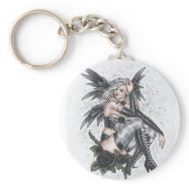 Fatal Rose Angel Keychain