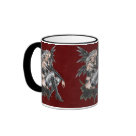 ringer_mug - Awesome mug made from my original acrylic painting named "Fatal Rose" ! Remember that you can also change this mug style into different color and model such as beer stein, travel mug, coffee cups, etc!: Sizes  Available colors: black