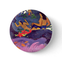 Fatata Te Miti By Paul Gauguin (Best Quality) Pinback Button