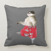 FATBOY BABUSHKA IN SWIMSUIT PILLOW
