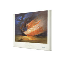 Fate of the Rebel Flag Painted by William Bauly Gallery Wrapped Canvas