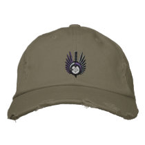 FateofDestinee Distressed Fatigue Green Cap Embroidered Baseball Caps