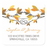 fatfatin Autumn Knotted Love Trees Address Labels stickers