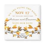 fatfatin Autumn Knotted Love Trees Save The Date Refrigerator Magnet