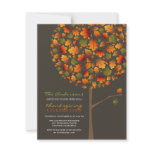 fatfatin Autumn Leaves Pop Tree Thanksgiving Personalized Announcement
