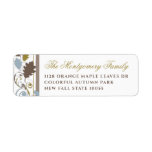 fatfatin Autumn Leaves Swirls Holiday Address Labe Custom Return Address Labels