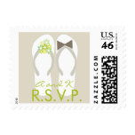 fatfatin Beach Green Flip Flops RSVP Stamps