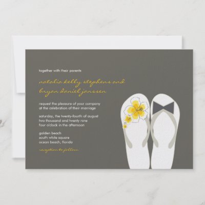 Personalized Bridesmaid Flip Flops on Fatfatin Beach Hibiscus Flip Flops Wedding Invitat Custom Invites From