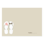 fatfatin Beach Pink Flip Flops Guest Place Card Business Card Templates