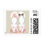 fatfatin Beach Pink Flip Flops RSVP Stamps