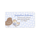 fatfatin Blue Damask Chicks Address Labels labels