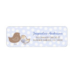 fatfatin Blue Damask Chicks Address Labels labels