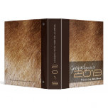 fatfatin Brown Fur Texture Photo Avery Binder